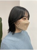 ハイトーンカラー韓国くびれヘア