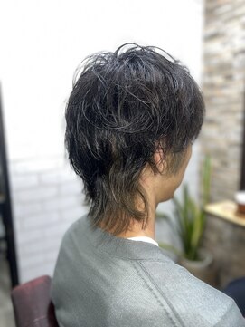 アトリエナガノ(atelier nagano) ツーブロック/メンズパーマ/センターパート/ニュアンスパーマ