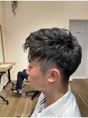 ソフトパーマショートヘア