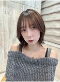 【monaco】シースルー前髪/逆三角さん対策/ふんわりボブ/