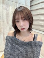 モナコ 広尾 恵比寿(monaco) 【monaco】シースルー前髪/逆三角さん対策/ふんわりボブ/