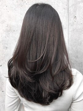 エインアンリー 明治神宮前(AIN.ANLY.) ★黒髪クラゲヘアーオリーブグレー小顔ココアベージュ韓国ヘア