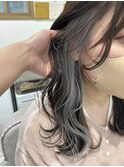 《kana》*インナーカラー*ホワイトシルバー*グレー*