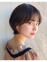 ゴカンムード(Gokan mood)&nbsp;ハイライトバレイヤージュダブルカラーショートカット30代40代