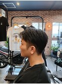 センターパート　裾はスッキリグラデーション