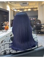 ブレンド 渋谷(BLend)&nbsp;縮毛矯正.レイヤーカット.ブルーブラック.髪質改善. 黒髪