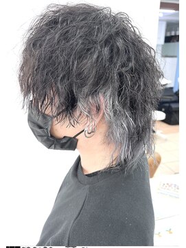 グラスペディア(graspedia) アッシュシルバー【広島メンズパーマ】【広島ハイトーン】