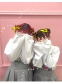 おそろいかわいぃ♪クラゲヘア☆