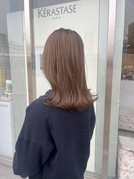 コワファースト 大分(COIFF1RST) ブリーチなし！オリーブベージュカラー