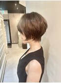 グレージュショート