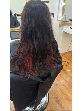 ミヤコウシティ美容室 インナーカラー