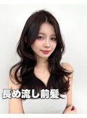 前髪顔まわり韓国ヘアレイヤーカットサイドバンク2wayバンク韓国