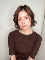 カバーヘア ブリス 上尾西口店(COVER HAIR bliss) ナチュラルブラウンウェットヘアボブパーマp1上尾20代30代40代