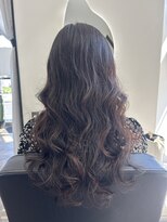 ロア 熊本(LOA)&nbsp;コテ巻き風パーマ　大きめ高め