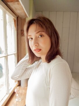 エーバイフー 江坂店(A BY WHO) A BY WHO江坂/外ハネウェーブバング/透明感カラー