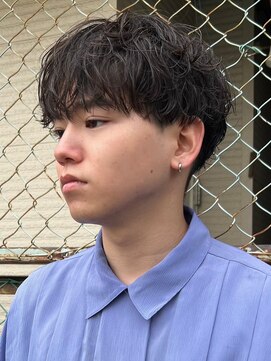 エルマーク 梅田(L-MARK) マッシュヘア/黒髪/メンズカット/men's/メンズ/眉毛