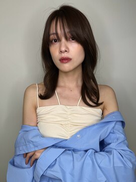 カーム(calm) イメチェン/ピンクベージュ/アンブレラカラー/前髪/レイヤー