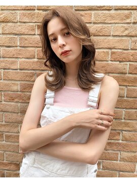 salon de MiLK 札幌大通店【サロン ド ミルク】 20代30代40代/大人可愛いくびれミディベージュカラー［大通］