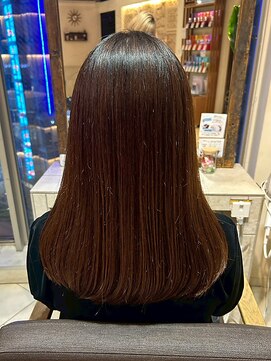 ヘアリゾート粋 ティガ 池袋店(tiga) 艶髪/ミディアム/ストレート/透明感/ブラウン