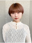 ハンサムショート/丸みショートボブ/20代30代40代50代/顔周り