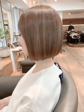 ヘアスタジオルース(HAIR STUDIO LUZ)&nbsp;【シルクベージュ】40代50代60代大人ボブ/白髪ぼかしハイライト