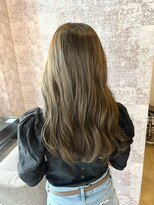 エイム ヘア デザイン 町田店(eim hair design)&nbsp;グレージュカラー/巻き髪ロング/透明感カラー/ツヤ髪