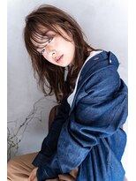 リアン(Lien)&nbsp;Lien☆波打ちウェーブ毛先パーマ×ナチュラルフォギーベージュ