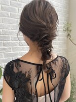 バディ ヘア フレス(BUDDY HAIR FRAIS)&nbsp;結婚式お呼ばれヘア　編みおろしスタイル