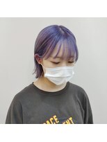 リノショアーズ 日本大通り店(RINOSHORES)&nbsp;透明感ラベンダーダブルカラー韓国風ボブシースルー大人可愛い