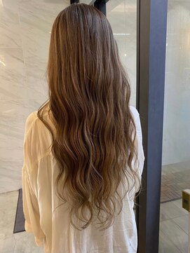 ポケット(pocket) ハイライトで作るミルクティーバレイヤージュ