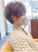 厚めの前髪が可愛い大人のマッシュショート野村恵子