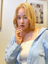 ロンドルーチェ 心斎橋(Lond luce)&nbsp;ダークアッシュ/ミディアムレイヤーカット［髪質改善/縮毛矯正］