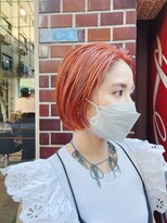 ウメヤ(UMEYA)&nbsp;ハイトーンオレンジベージュ　ミニボブショートボブ