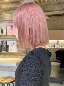 アルバム 渋谷パルコ(ALBUM) ペールピンクボブミニマッシュレイヤー_グレージュ_ba386811