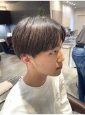 下ろしてもカッコいい！！センター分けマッシュ