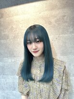 ルイス(L'wis)&nbsp;まるでアニメの世界のキャラ？！2.5Dカラー！ターコイズブルー♪