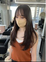 ジエクトカナウ 大阪梅田店(The Ect canow) レイヤーロング20代30代アッシュブラックグレージュカラー