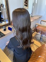 ふんわりウェーブ × オリーブベージュ