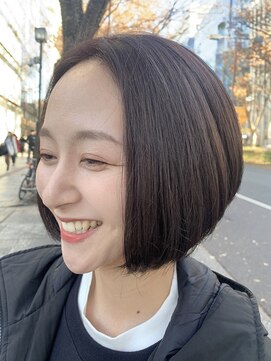 ピークアブー 表参道(PEEK-A-BOO) 秋冬ミニボブショートボブボブレイヤーブラウンラベンダー