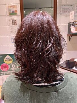 チアー ヘアリラクゼーション(cheer HAIRRELAXATION) 外ハネミディアムパーマ