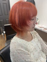 ラック(LUCK)&nbsp;切りっぱなしボブ/エアリーロング/美髪/ピンクブラウン/船橋韓国