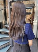 【松本咲花】ブリーチなしチョコレートベージュ夏カラー韓国風