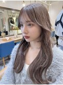 顔周りレイヤーカット　ブリーチなし　髪質改善　北千住