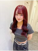 ブリーチなし！チェリーレッド♪