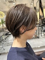 ラボー ノースプラザ店(LA'BO) 【LA'BO三浦】赤み消し◎丸みショートボブ