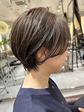 ラボー ノースプラザ店(LA'BO) 【LA'BO三浦】赤み消し◎丸みショートボブ
