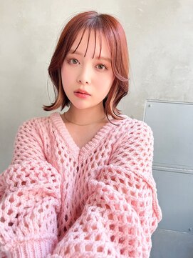 エイミー(Aimee) Aimee 町田　レイヤーボブ×ピンクブラウン