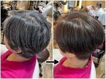 プレジールの雰囲気（染めすぎない白髪染めでストレスフリーに）