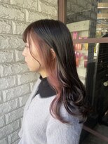 リー 東三国(Lee)&nbsp;ロング×フェイスフレーミングピンク