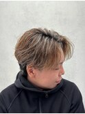 フェザーパーマ×ホワイトハイライト